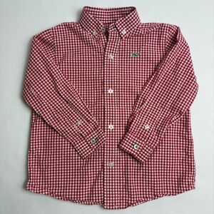 Vineyard Vines Kids Red Gingham Button Down Shirt